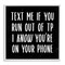 Stupell Industries Text Me For TP Funny Bathroom Framed Giclee Art